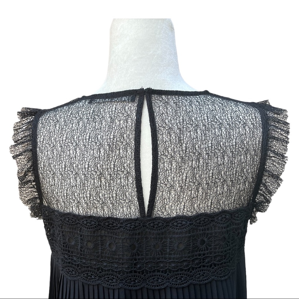 ZARA Pleated Baby Doll Top | Medium - Picture 7 of 9